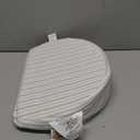 Boppy Wedge Pregnancy Pillow - Compact Support Wedge Maternity Pillow for Back, Knees, Pelvic Floor at Home, Office & Travel with Washable Knit Cover - Gray Modern Stripe