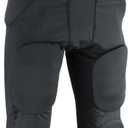 Sports Unlimited Elite Flex Integrated Adult Football Pants, Men's Football Pants with Pads (Black, Small)