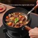 Carbon Steel Wok Pan, Nonstick Pre-Seasoned Woks & Stir-Fry Pans with Lid , No Chemical Coating Wok Flat Bottom Small Handmade Chinese Wok for Induction, Gas, Electric & All Stoves (11INCH wooden lid)