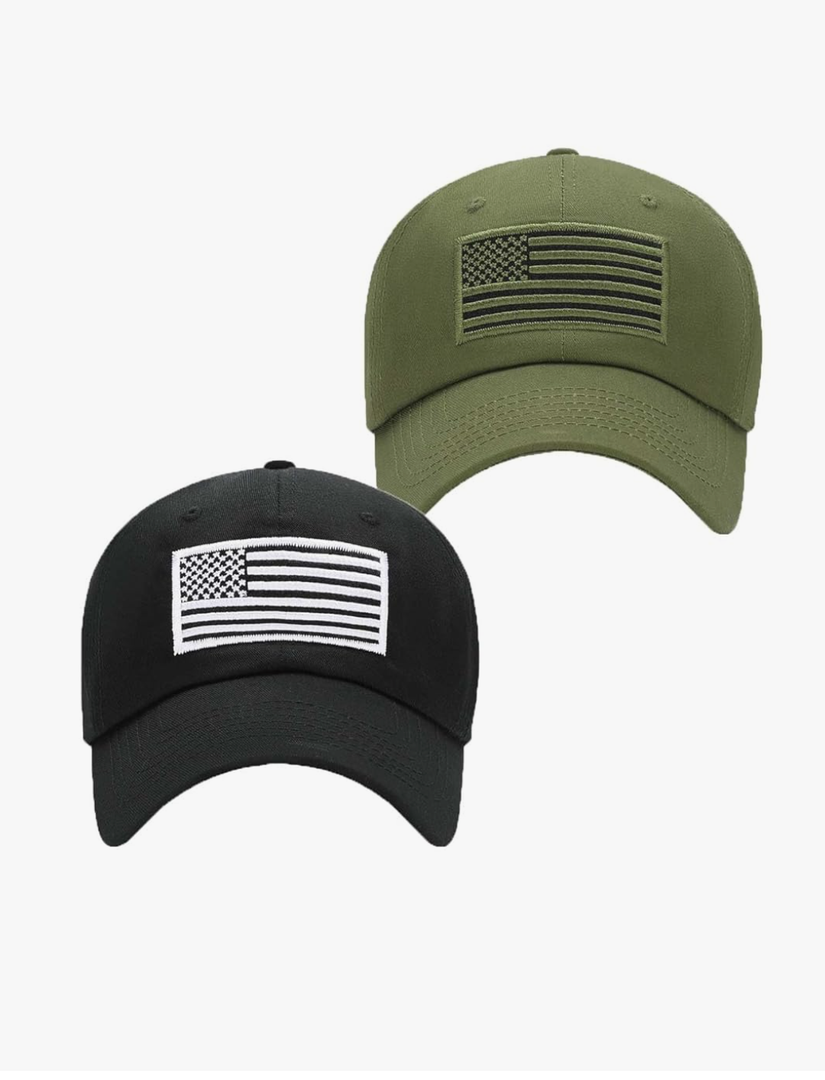 GEANBAYE American Flag Hats for Men Women Low Profile USA Baseball Cap Outdoor Dad Hat