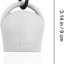 Healeved 4-Pack 1.3Oz Travel Size Silicone Refillable Lotion Bottles with Hook Clear Pump Dispensers for Hand Soap Cosmetic Storage