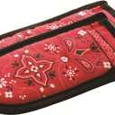 Lodge Fabric Hot Handle Holder (Pack of 2) - Machine Washable Hot Handle Holder Designed for Traditional Lodge Cast Iron Products - Reusable Heat Protection Up to 350 - Bandana