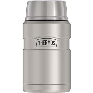 THERMOS Stainless King Vacuum-Insulated Food Jar, 24 Ounce, Matte Steel