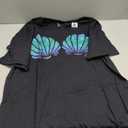 Mermaid Sea Shell Bra Costume T-Shirt, Black, Large