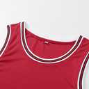 YWIES Plain Basketball Jersey, Blank Team Uniform, Hip Hop Hipster Short Sleeveless Active Shirts (Red, XL)