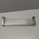 Alise Bathroom Shelves, Polished Chrome Glass Shelf for Bathroom, Modern Floating Shelves, 20 inch