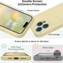 Vooii Compatible with iPhone 16 Pro Max Case, Liquid Silicone Upgrade [Camera Protection] [Soft Anti-Scratch Microfiber Lining] Shockproof Phone Case for iPhone 16 Pro Max 6.9 inch - Creamy Yellow