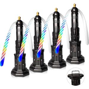 4pack Food Fan for Indoor Meals,Portable Fan for Restaurant,Party,Picnic,Outdoor Dinner(Black)