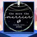 Gifts for Expecting Parents - Expecting Parents to Be Unique Gifts - Baby Pregnancy Announcement Gift for Husband, Family, Grandparents - Glass Baby Pregnancy Announcement Ornament 2026