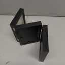 4x6 Triple Hinged Black Picture Frames Shadow Box MDF Wood with Real Glass 3 Vertical Opening Family Lover Gift