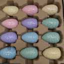 Blue Marble Easter Eggscavation Dig Kit - 12 Easter Egg Dig Bricks with Real Gemstones & Glow in The Dark Dinosaur Figures, Includes Dig Tools, Egg Hunt or Dig Party Activity, Easter Basket Stuffers