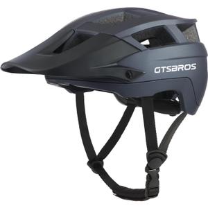 GTSBROS Mountain Bike Helmet for Adults - Adjustable Dual Shell Lightweight MTB Bicycle Helmet with Removable Visor CPSC Certificated