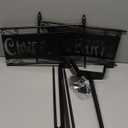 YEAHOME Christmas Stocking Holder Stand, Believe & Snowflake Metal Stocking Stand with Holders for Christmas Decorations, Free Standing Stocking Holder for Fireplace Living Room Xmas Holiday Party