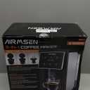 AIRMSEN Grind & Brew Coffee Maker with Built-in Grinder (2026 Model) - Single-Serve, Compatible with K-Cup Pods & Ground, 1000W Fast 6-14oz Brewer, Descaling Alert, Touchscreen & 50oz Removable Tank