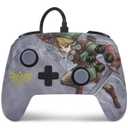 PowerA Enhanced Nintendo Switch and Switch 2 Wired Controller - Valiant Link, Nintendo Switch Controller Zelda, Mappable Gaming Buttons, Officially licensed