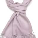 Gelante Plain Soft Pashmina Shawl Wrap Scarf Solid Colors. (Light Pink)