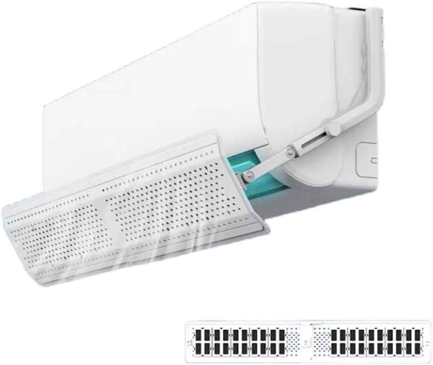 DongDongQiang Adjustable AC Air Flow Deflector, Air Conditioner Deflector, Mini Split Vent Deflector, Anti-Direct Blowing Shield for Wall-Mounted Air Conditioners
