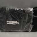 MATEIN Laptop Tote Bag with Insulated Lunch Compartment, 15.6 Inch PU Leather Briefcase with Leakproof Lunch Box Pocket for Women, Convertible Lightweight Computer Work Bag Handbag for Office, Black