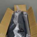 Anluoer Twin Comforter Set 5 Pieces, Black Bed in a Bag Bedding Set with 1 Comforter(68"*88"), 1 Pillow Sham, 1 Pillowcase, 1 Flat Sheet, 1 Fitted Sheet(39"*75")