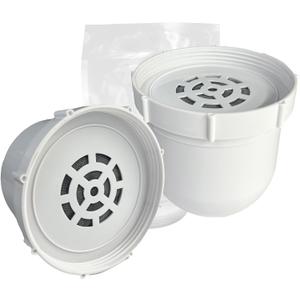 2-pack Water filtered Replacement Filter Compatible with Clearly filtered Water Pitcher 100-gallon service life 2 coconut shell activated carbon filters + 1 pre-rinse bag