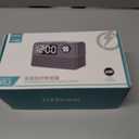 15W Fast Wireless Charger with Bluetooth Speaker and Alarm Clock Radio,4 in1 Wireless Charging Station for iPhone,Android Phones with FM Radio for Bedroom (7inch, Gray)