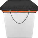 Bucket Truck Cover Fits 1 Man Vinyl Buckets Double-Layer 600D Waterproof Oxford cloth Weather-resistant,With Elasticated Cord Buckle,Bucket Truck Accessories 28" x 34"10" Vinyl Bucket Cover (Black)