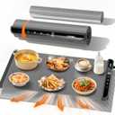 Food Warming Mat with Heat-Resistant Pad, 26X15 Inch, 6 Temperature & 6 Timer Settings, Child Lock Safety,Food Warmer Chafing Dishes for Buffet,Gatherings,Parties,Everyday Use
