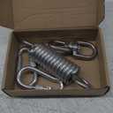 Premium Hammock Chair Hanging Kit with 2 Carabiner and Rotating Hook, Upgraded Snap Hooks Heavy Duty with 600 LB Capacity, Swing Spring for Swinging Chair/ Hammocks