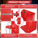 Fire Extinguisher Mount, 2PCS Heavy Duty Fire Extinguisher Bracket with Screws Fits 10lb Dry/5lb Co2 Extinguisher for School Home Garage Laboratory and Vehicle Perfect for Wall Mount