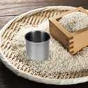 PRETYZOOM Stainless Steel Rice Measuring Cup 1 Cup 8.45 Oz Kitchen Scoop for Rice Cooker and Cooking Ingredients