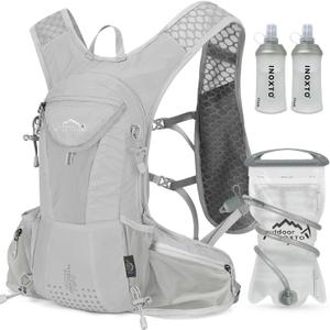 IX INOXTO Hydration Pack Backpack, Lightweight Water Backpack with 2L Hydration Bladder Daypack for Men Women,Running Hydration Vest for Trail Running Hiking Cycling Race Climbing