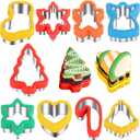 Christmas Cookie Cutters 2" to 3.5" 9 Pieces Cookie Cutters Christmas Shapes