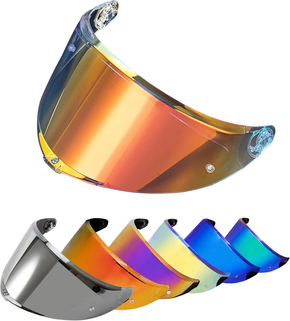 Psler Helmet Visor for K6 K6s - K6 K6 s Visor Helmet Face Shield Helmet Accessories Replacement for K6 K6s,Transparent Red