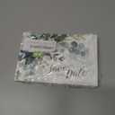 Canopy Street Save The Date Greenery Floral Postcards / 50 Beautiful Mailing Postcards / 6" x 4" Botanical Wedding Fill In Note Cards