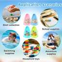 4pcs Beach Toy Bags, 21.65x14.37in Large Capacity Mesh Pool Sand Shell Toy Bags Drawstring Closure Practical Seashell Collecting Storage Backpack for Holding Towels Beach Essentials