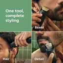Norelco Philips All-in-One 3000 Series 13 in 1 Trimmer for Men, Beard Trimmer & Head Hair Clipper, Full Metal Self-Sharpening Blades & 8 Length Settings, MG3939/50