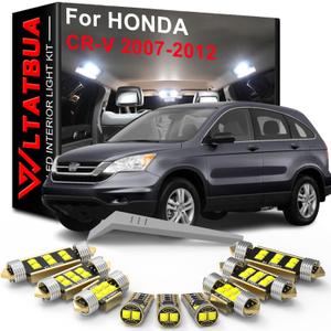 LED Interior Light Kit Package Replacement for HONDA CRV 2007 2008 2009 2010 2011 2012, Super Bright 6000K White Bulbs + Install Tool