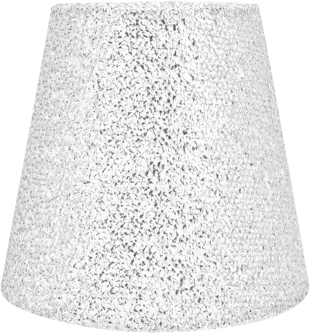 Fabric Lampshade Lamp Shades Sequin Cloth Art Lampshade Floor Light Decorative Lamp Shade Cover Retro Floor Light Shade Table s Cylinder Ceiling Lamp E27 Iron