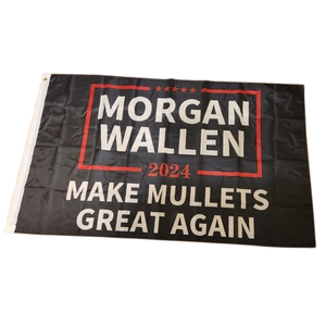 Morgan Wallen 3x5 Make Mullets Great Again 2024, Pack of 2