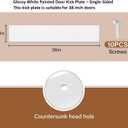 Door Kick Plate 10" x 36" AL KickPlate, Fits 38" Doors, Gloss White