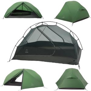 ATEPA Voyage 1-2 Person Backpacking Tent, 4 Season Ultralight Camping Tent, 4000mm Waterproof Double Layer Cold Wearther Easy Set Up Tent for Family Camp Hiking Hunting Outdoor Mountaineering Travel