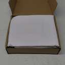 Amazon Basics 4 Piece Microfiber Lightweight Wrinkle-free Breathable Bed Sheet Set, Super Soft Easy Care, 14" Deep Pockets, Queen, Bright White, Solid