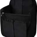 Vercord Backpack Organizer Insert Liner Hanging Travel Bag in Bag with Many Pockets (Medium, Black)