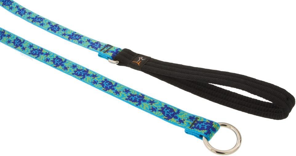 LupinePet Originals 3/4" Turtle Reef 6-Foot Slip Lead/Leash for Dogs, 3/4" wide slip lead, 6-foot, O-ring