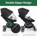 DUOMI 2-in-1 Stroller Sun Shade and Mosquito Net Cover - Universal Breathable Baby Cover With Two-Way Zipper for Extender