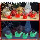 3 x Mini Cardinals Bird, 60 Pcs Resin Luminous Red Cardinal Bird Tiny Figurines for Miniature Garden Crafts Cake Lawn Micro Landscape Home Decor Tree Ornaments