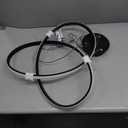 LED Chandelier Modern Pendant Light Contemporary Chandelier Ring Light Fixture Black with 3000K-6000K Dimmable Remote Control and 79in Height Adjustable for Dining Room Bedroom Living Room