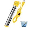 immersion Water Heater with Intelligent Temperature Control, Stainless Steel Mini Pool & Bucket Heater - Heats 5 Gallons in Minutes, Ideal for Home, Camping, and Outdoor Use