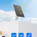 Solar Panel for Security Camera, 5W USB Solar Panel for DC 5V Security Camera, Micro USB & USB-C Port Solar Panel, IP65 Waterproof Solar Charger for Camera,360 Adjustable Mounting 13ft Cable, 4 Pack