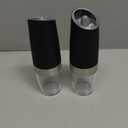 2Pcs Electric Salt and Pepper Grinder Set - Electric Pepper Grinder Automatic Salt and Pepper Grinder Set Electric Salt and Pepper Shakers - Gravity Electric Salt and Pepper Grinder Set Salt Grinder